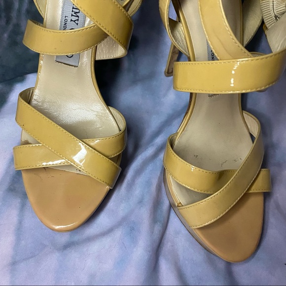 Jimmy Choo Patent Leather VAMP gfa Stilettos 🌵38.5 - Picture 4 of 13